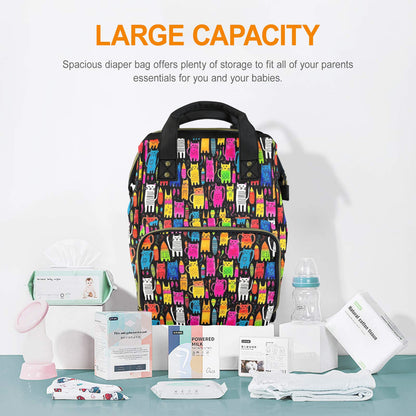 Colourful Cats - Multifunction Backpack