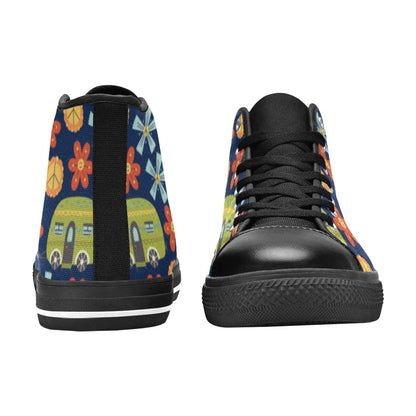 Hippy Caravan - Kids High Top Canvas Shoes Kids High Top Canvas Shoes Printed Offshore