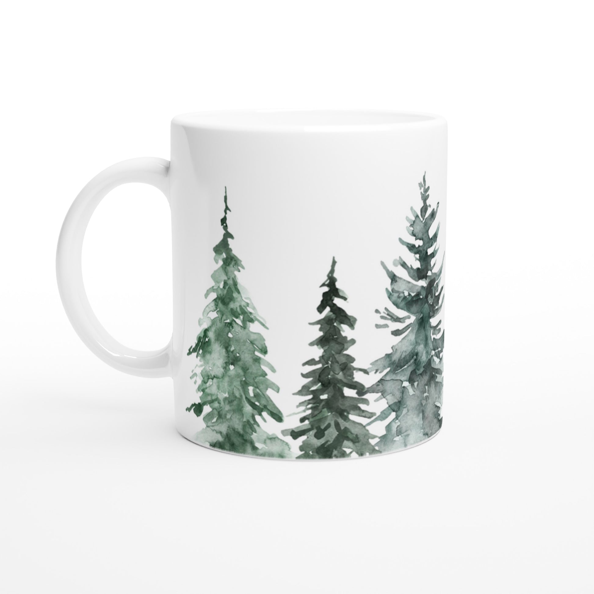 Trees - White 11oz Ceramic Mug Default Title White 11oz Mug Globally Fulfilled Plants