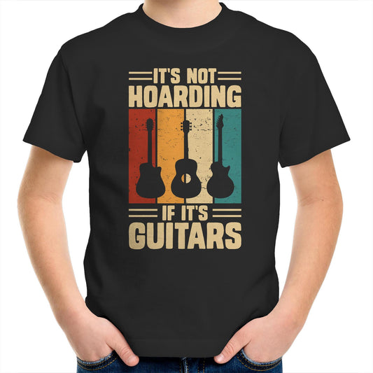 It's Not Hoarding If It's Guitars - Kids Youth T-Shirt