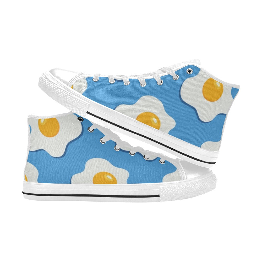 Fried Eggs - Men's High Top Canvas Shoes