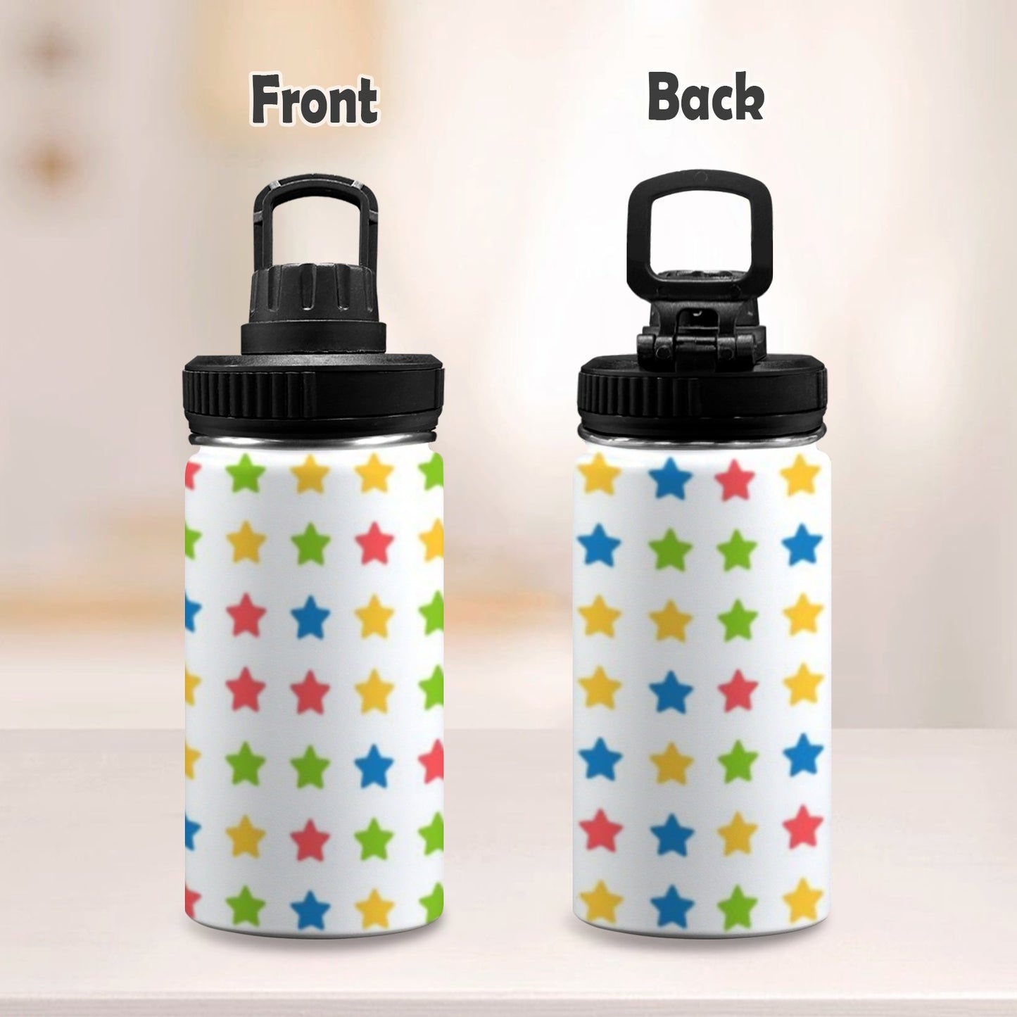 Stars - Kids Water Bottle with Chug Lid (12 oz)