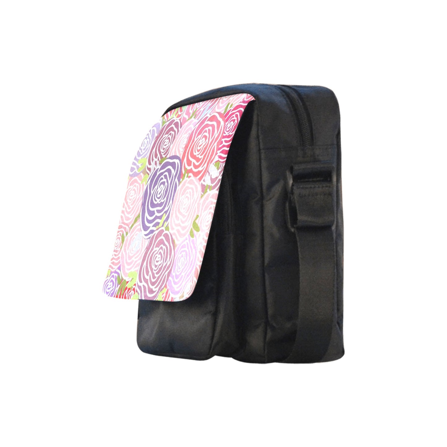 Abstract Roses - Crossbody Nylon Bag Crossbody Bags Printed Offshore