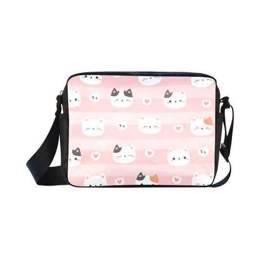 Pink Cats - Classic Cross-body Nylon Bag