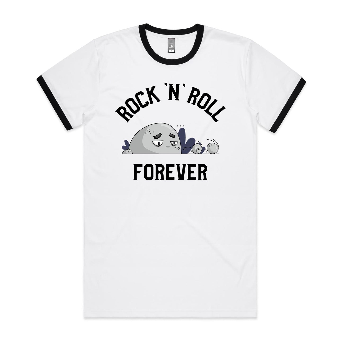 Rock And Roll Forever - Staple Ringer Tee