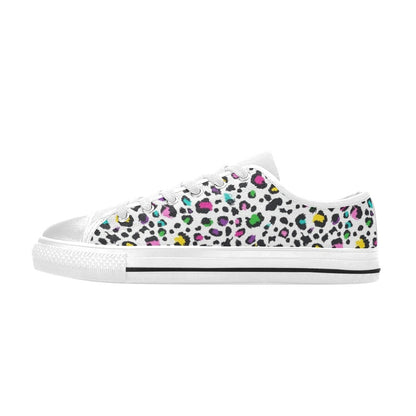 Animal Print In Colour - Women's Classic Canvas Shoes