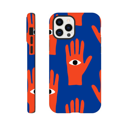 Hand Eyes - Phone Tough Case iPhone 12 Pro Phone Case Globally Fulfilled