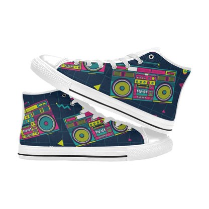 Boombox - Men's High Top Canvas Shoes