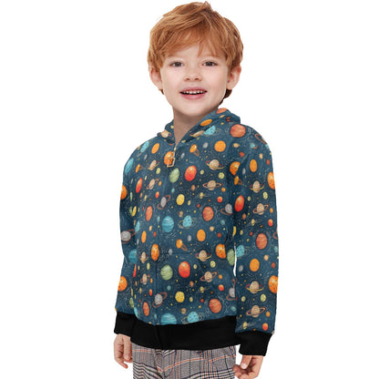 Galaxy - Junior Boys Zip Up Hoodie