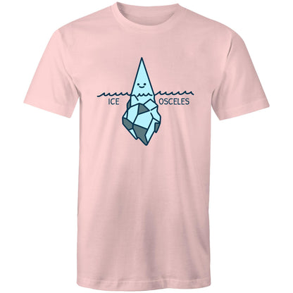 Ice-Osceles, Isosceles, Maths - Mens T-Shirt Pink Mens T-shirt Maths Printed In Australia