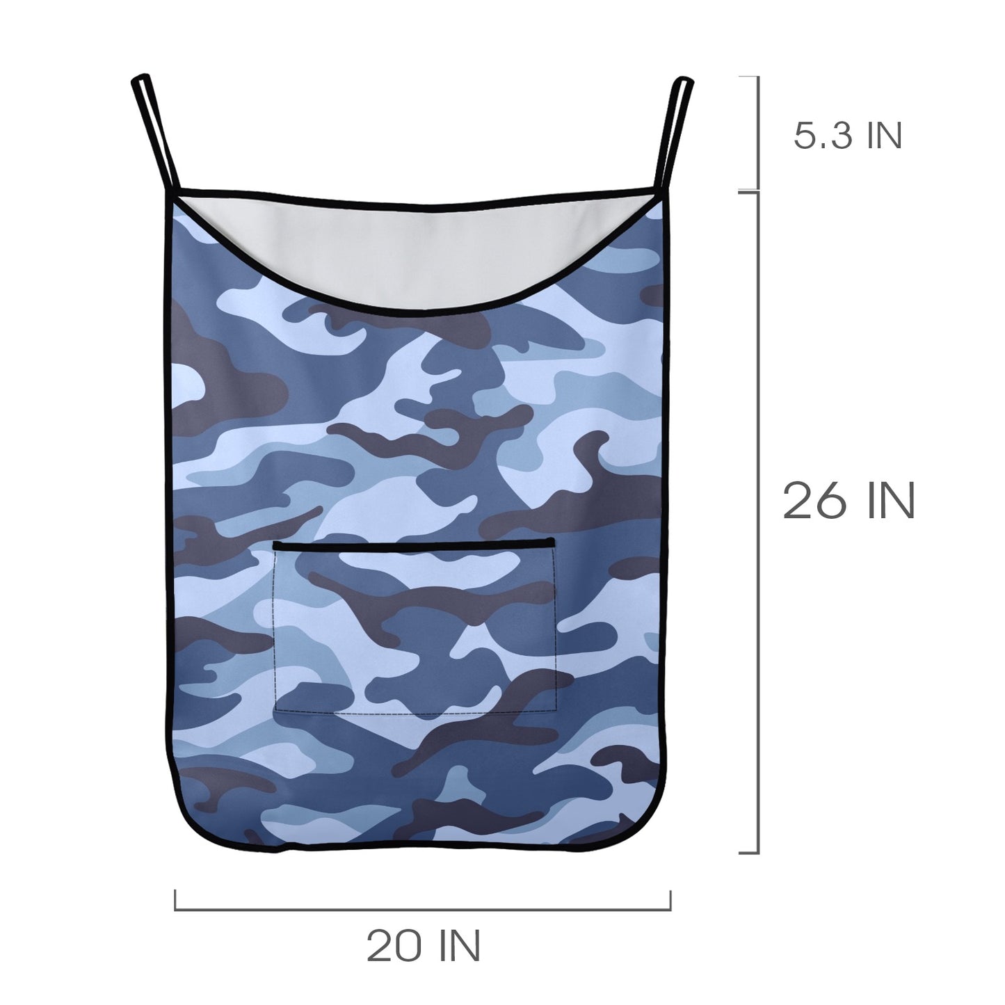 Blue Camouflage - Hanging Laundry Bag