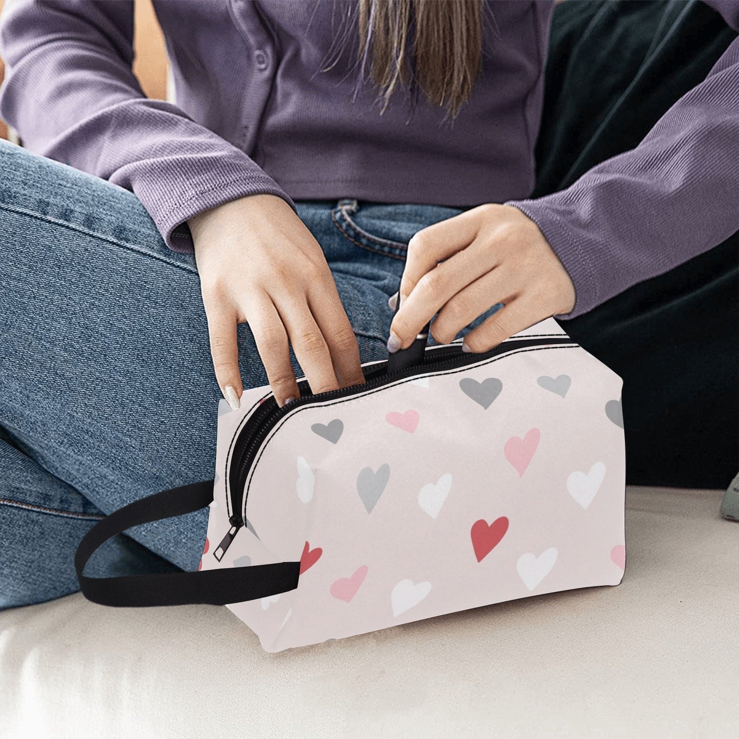 Pretty Hearts - Wash Bag