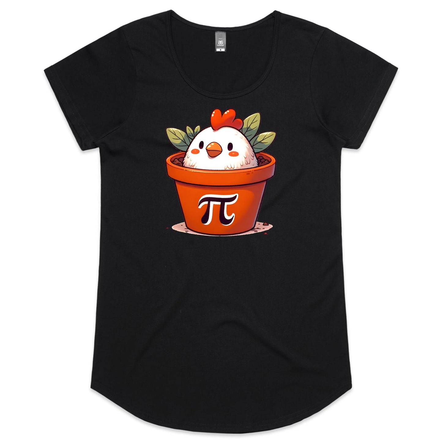 Chicken Pot Pi - Womens Scoop Neck T-Shirt