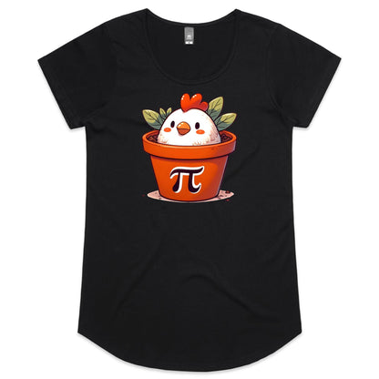 Chicken Pot Pi - Womens Scoop Neck T-Shirt