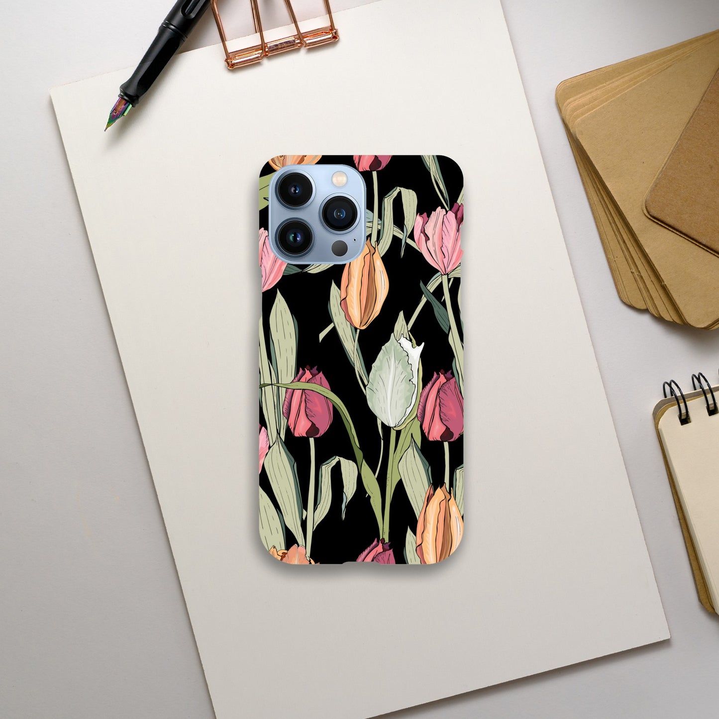 Tulips - Slim case Apple - iPhone 13 Pro Max Print Material Globally Fulfilled