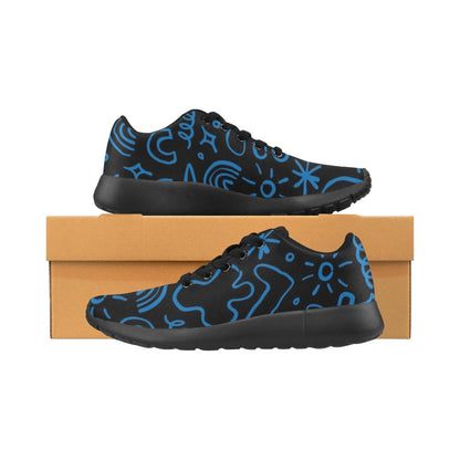 Blue Squiggle - Kids Sneakers