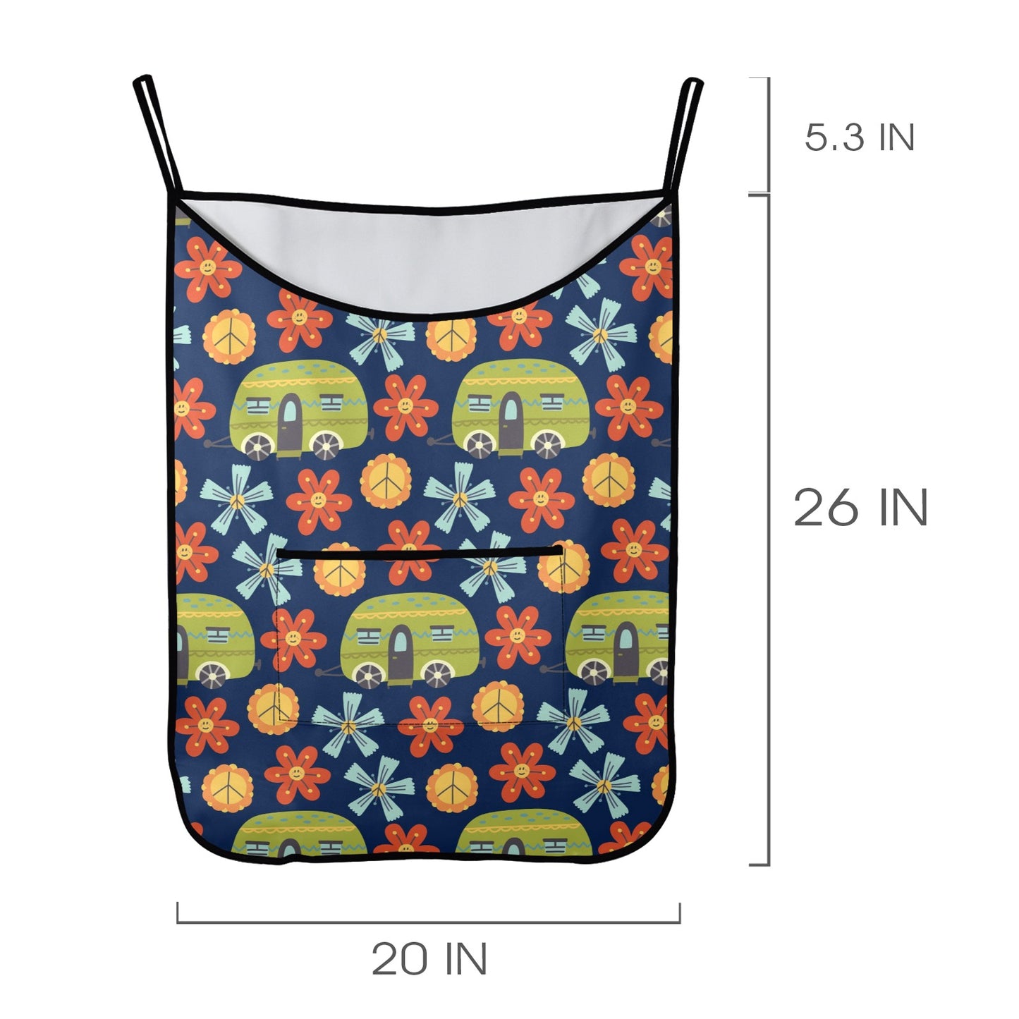 Hippy Caravan - Hanging Laundry Bag