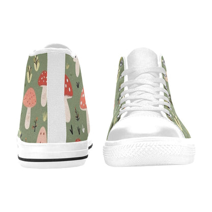 Toadstools - Women's High Top Canvas Shoes