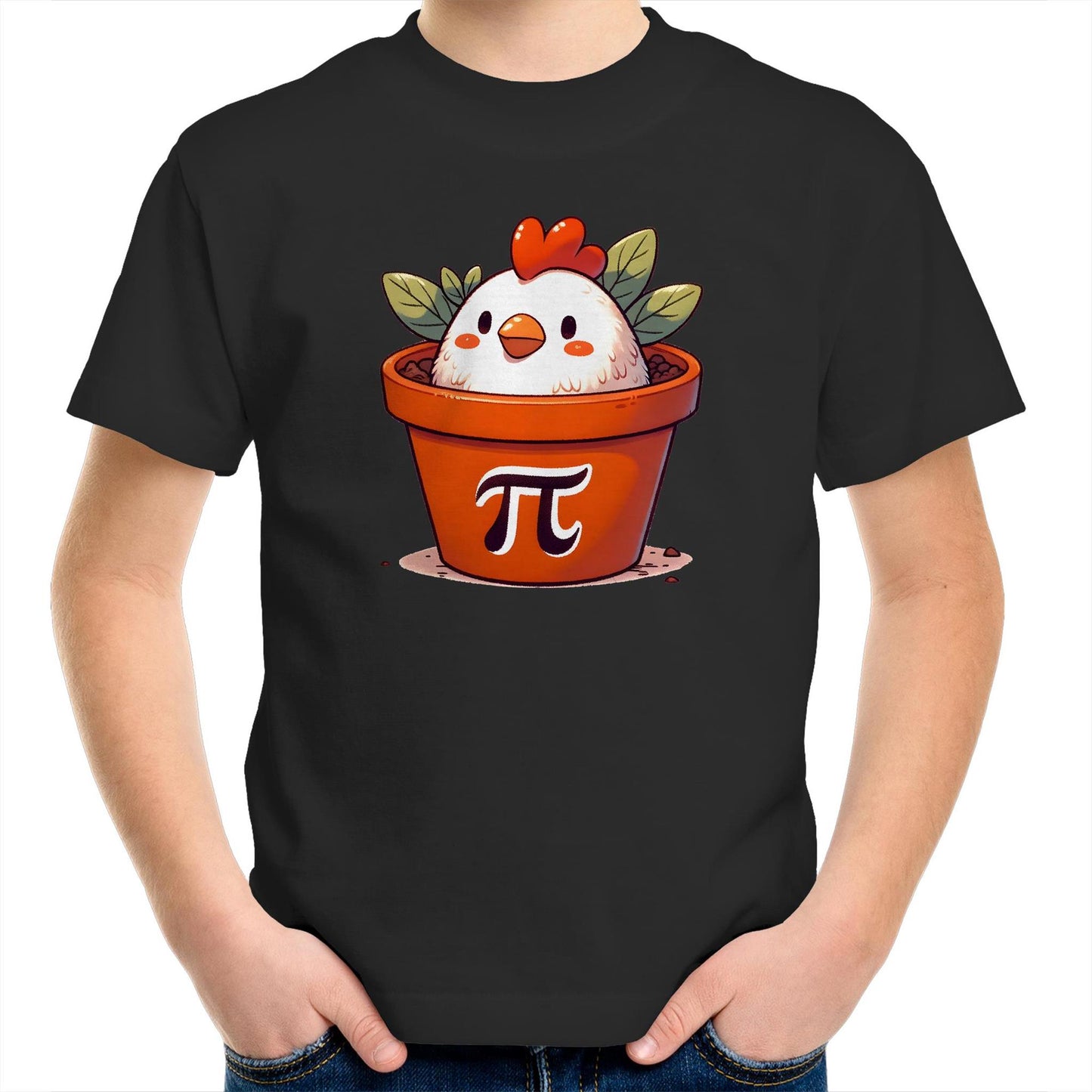 Chicken Pot Pi - Kids Youth T-Shirt