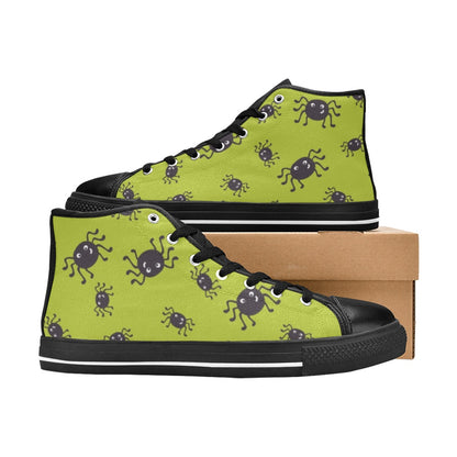 Cartoon Spiders - Women's High Top Canvas Shoes