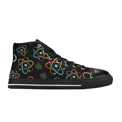 Atoms - Men's High Top Canvas Shoes