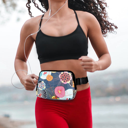 Abstract Floral - Belt Bag