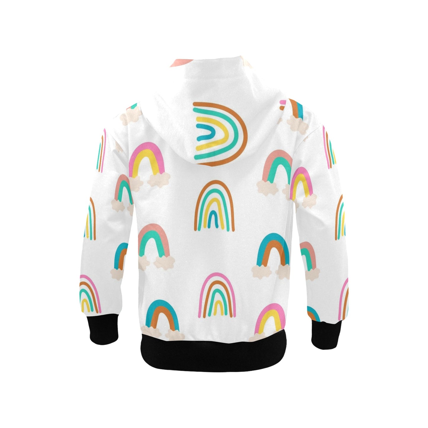 Cloud Rainbows - Junior Girls Zip Up Hoodie