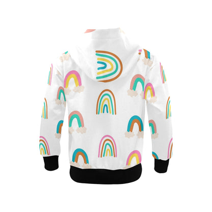 Cloud Rainbows - Junior Girls Zip Up Hoodie