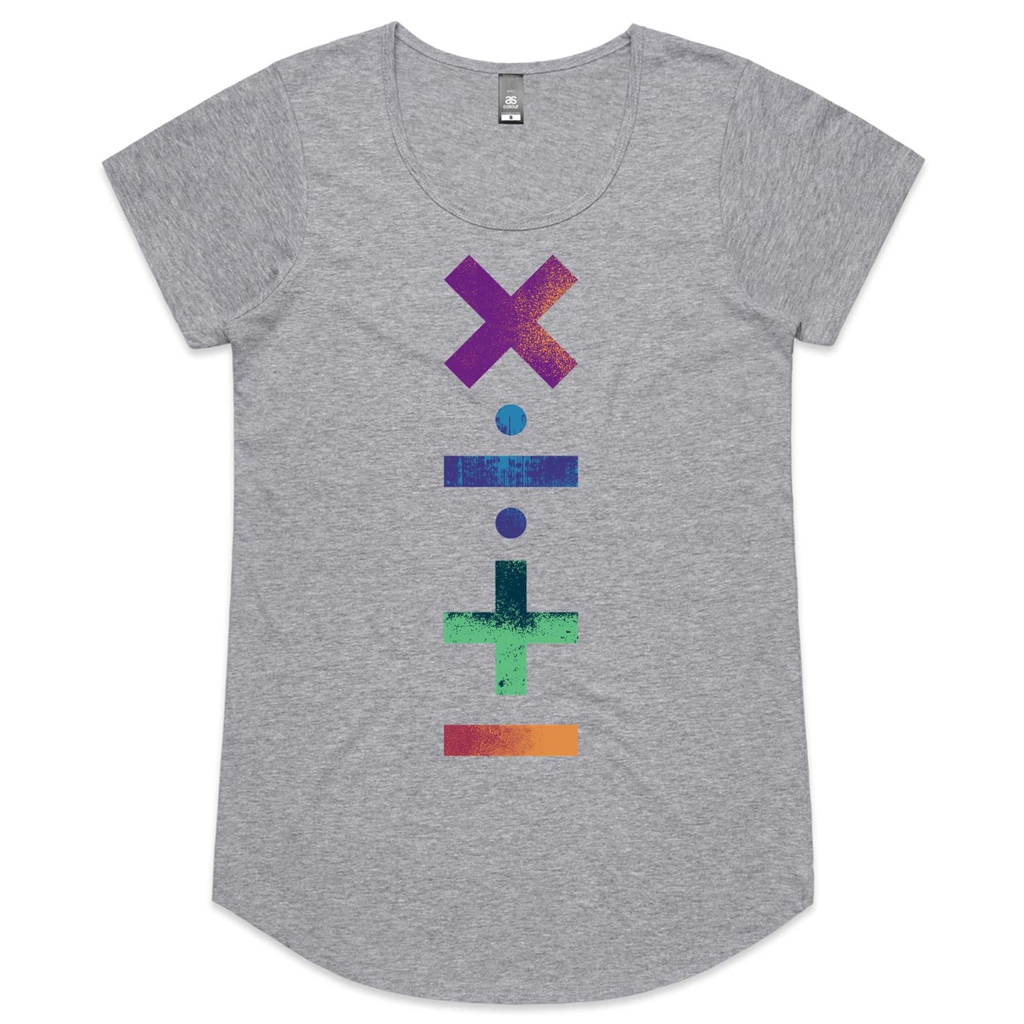 Maths Symbols - Womens Scoop Neck T-Shirt