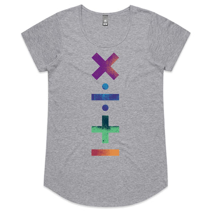 Maths Symbols - Womens Scoop Neck T-Shirt