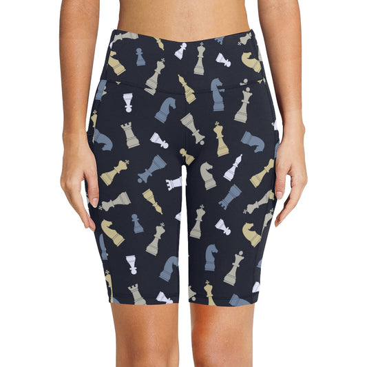 Chess Pattern - Women's Bike Shorts