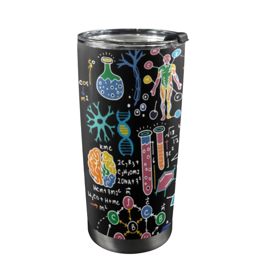 Science Time Blackboard - 20oz Travel Mug / Tumbler