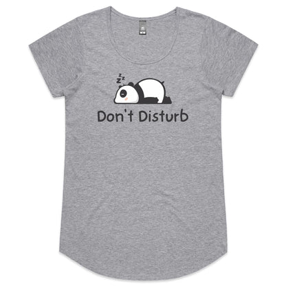 Panda, Don't Disturb - Womens Scoop Neck T-Shirt