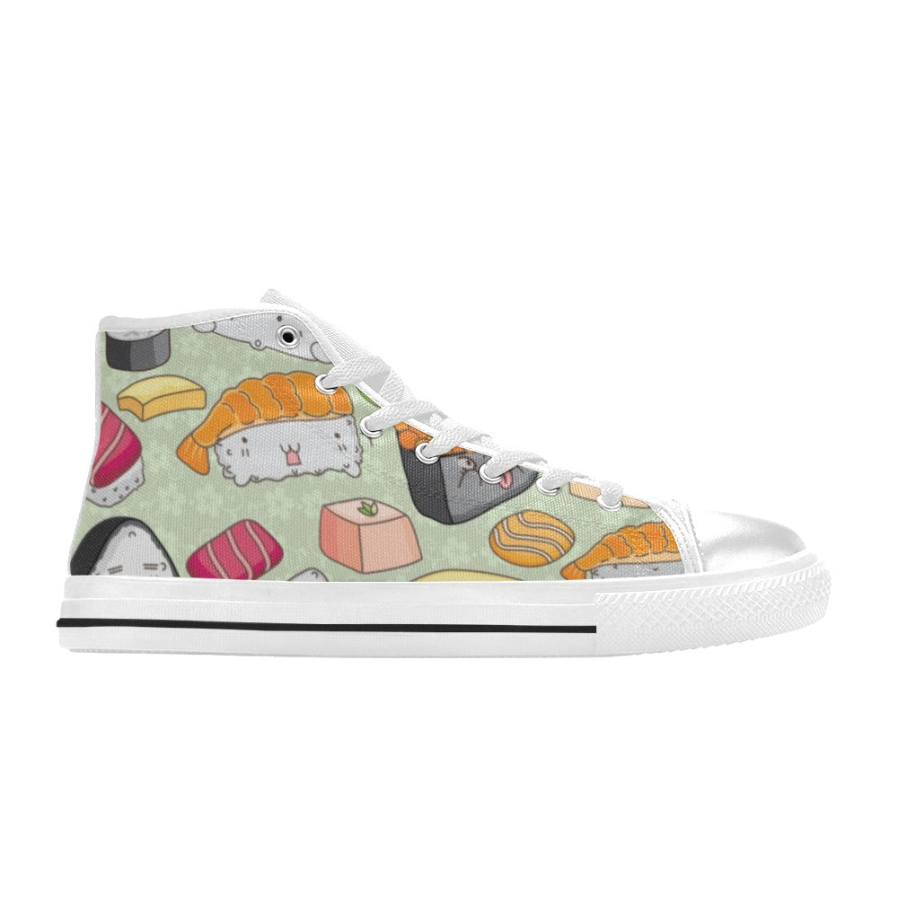 Sushi - Women's High Top Canvas Shoes