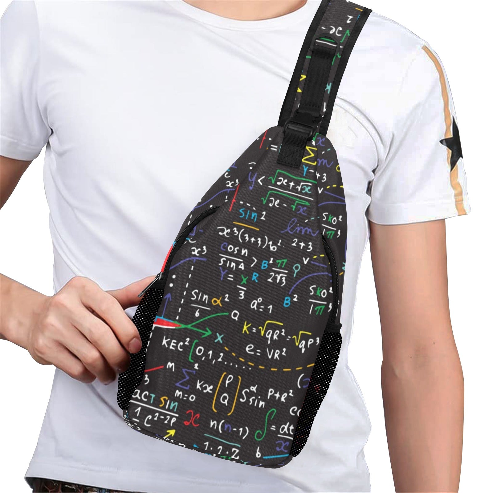 Colourful Maths Formulas - Cross-Body Chest Bag Cross-Body Chest Bag