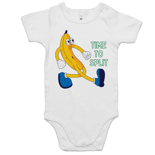 Banana, Time To Split - Baby Bodysuit