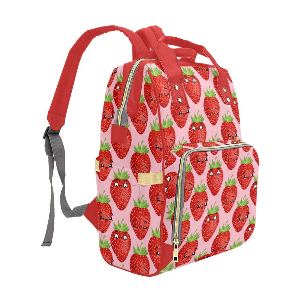 Strawberry Characters - Multifunction Backpack Multifunction Backpack Food Printed Offshore