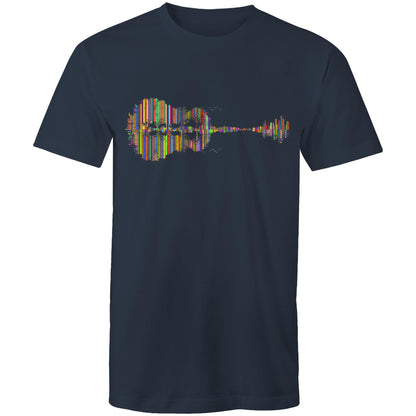 Guitar Reflection In Colour - Mens T-Shirt