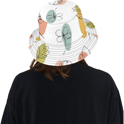 Flower Lines - Womens Bucket Hat