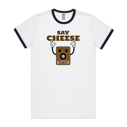 Say Cheese, Retro Camera - Staple Ringer Tee