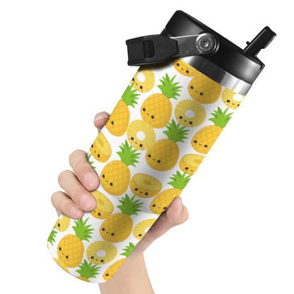 Happy Pineapples - 30oz Tumbler with Top Handle 30oz Tumbler with Top Handle Printed Offshore