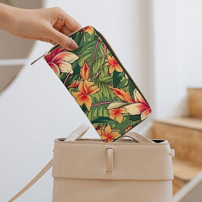 Retro Tropical - Leather Wallet / Purse