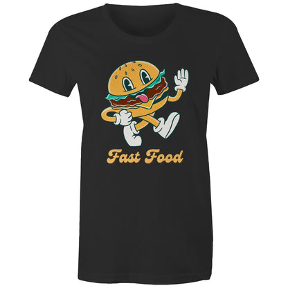 Fast Food, Hamburger - Womens T-shirt