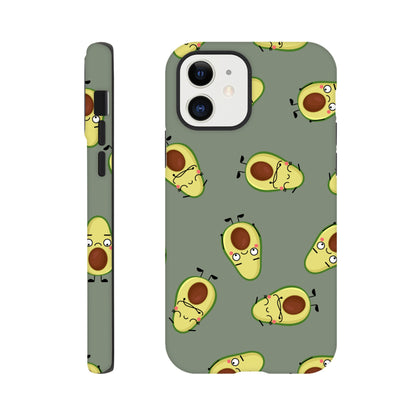 Avocado Characters - Phone Tough Case iPhone 12 Phone Case food Globally Fulfilled