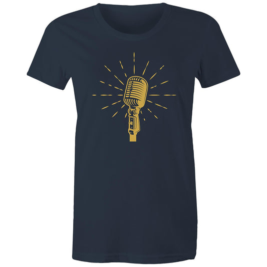 Retro Microphone - Womens T-shirt