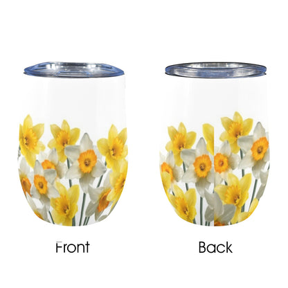 Daffodils - 12oz Wine Tumbler