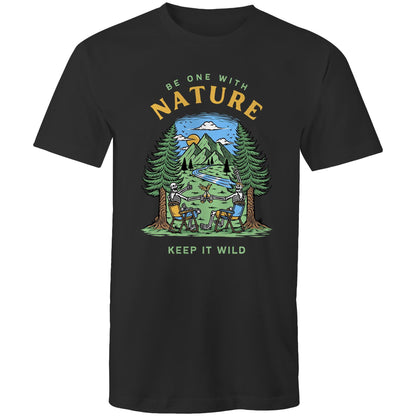 Be One With Nature, Skeletons - Mens T-Shirt