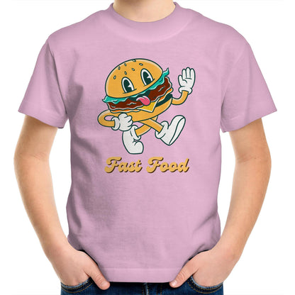 Fast Food, Hamburger - Kids Youth T-Shirt