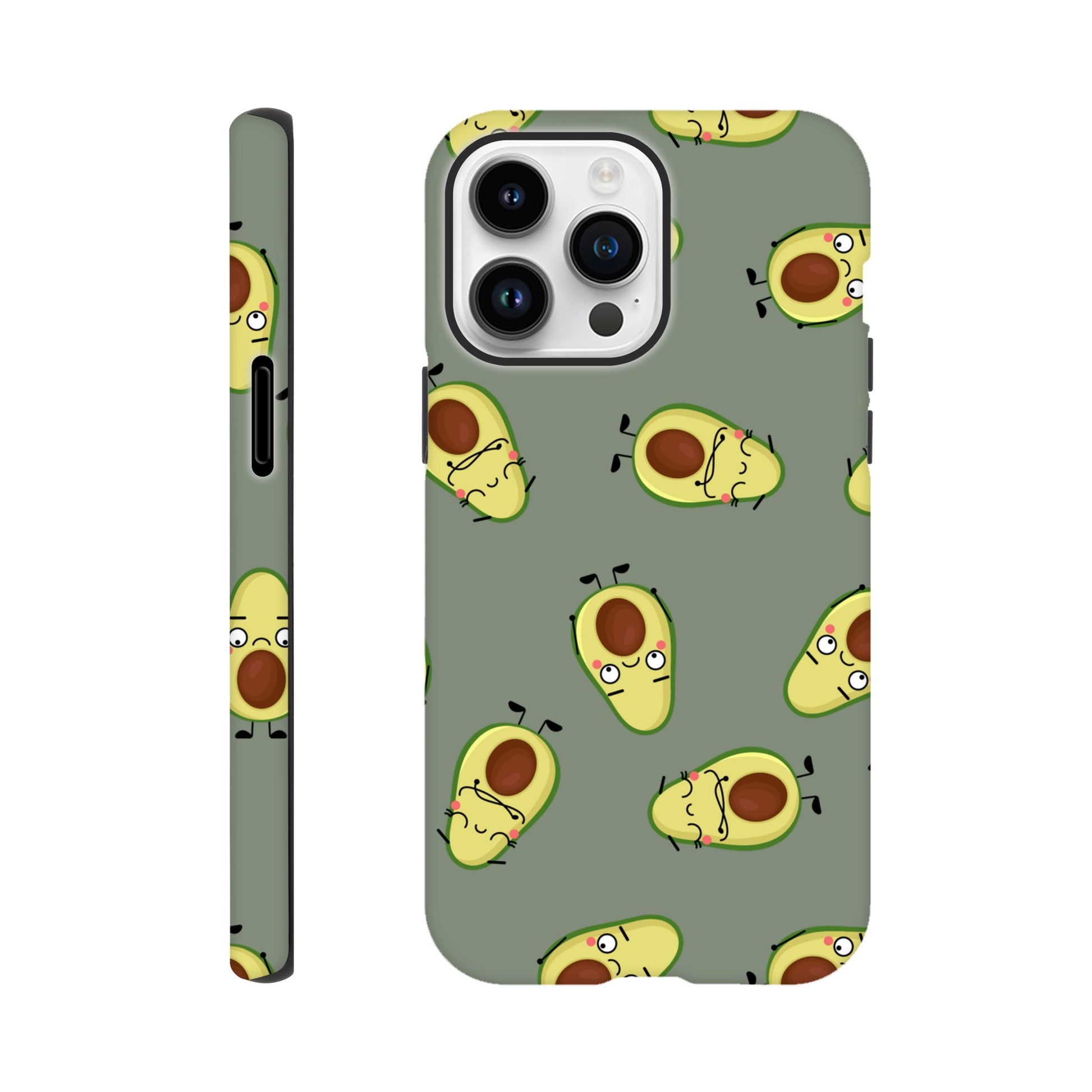 Avocado Characters - Phone Tough Case iPhone 14 Pro Max Phone Case food Globally Fulfilled