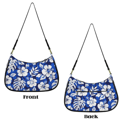 Blue Hawaiian Floral - Small Shoulder Bag